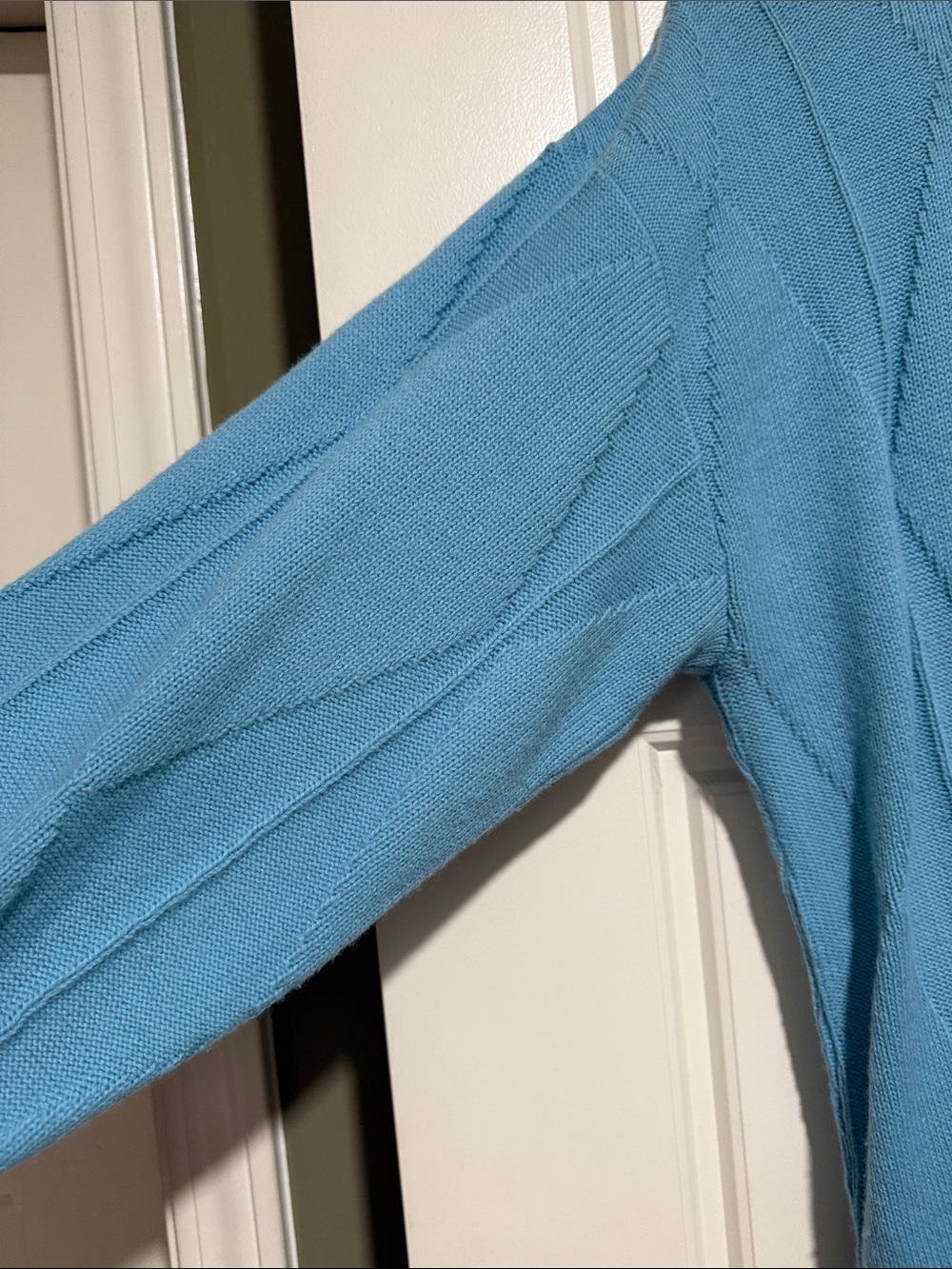 Vintage Christian Dior Woven Blue Sweater Diamond pattern xl made in the USA 90s - Picture 4 of 10